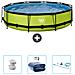 Piscina Fuori Terra - In Giro - 360x360x76 Cm - Groen - Include Accessori Coordinati Cb90 - Foto miniatura 1