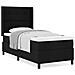Letto a molle con materasso Nero 80 x 200 cm Tessuto - Foto miniatura 4