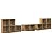 Set di mobili TV 8 pz Rovere artigianale Legno ingegnerizzato - Foto miniatura 1
