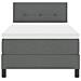 Letto a molle con materasso Grigio scuro 80 x 200 cm Tessuto - Foto miniatura 9