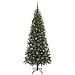 Albero di Natale artificiale con 300 LED Verde 180 cm PE e PVC - Foto miniatura 3
