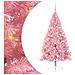 Albero di Natale artificiale con luci integrate Rosa 180 cm PVC - Foto miniatura 1