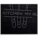 Tappeto da Cucina Nero 300 x 60 cm Velluto - Foto miniatura 5