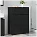 Mobile da Bagno Nero 72,5 x 36,5 x 100 cm Legno multistrato - Foto miniatura 2
