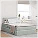 Letto con Contenitore Grigio chiaro 120 x 200 cm Velluto - Foto miniatura 2