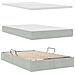 Letto con Contenitore Grigio chiaro 120 x 200 cm Velluto - Foto miniatura 8