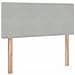 Letto con Contenitore Grigio chiaro 120 x 200 cm Velluto - Foto miniatura 9