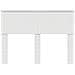 Testiera con testiera Bianco 135 cm Legno multistrato - Foto miniatura 4