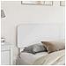 Testiera con testiera Bianco 180 cm Legno multistrato - Foto miniatura 3