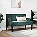 Panca Chesterfield Verde Scuro 112 x 65.5 x 75 cm Velluto - Foto miniatura 3
