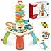 Tavolo educativo interattivo, pista multifunzionale per palline, pannello musicale 2-in-1 - Foto miniatura 4