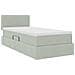 Letto con Contenitore Grigio chiaro 90 x 200 cm Velluto - Foto miniatura 5