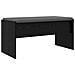 Panca per ingresso con cuscino Rovere Nero 83 x 38 x 40 cm - Foto miniatura 1