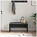 Panca per ingresso con cuscino Rovere Nero 83 x 38 x 40 cm - Foto miniatura 4