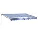 Tenda retrattile manuale Blu e Bianco 3 x 2,5 m - Foto miniatura 1
