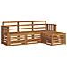 Set divani 4 pcs Naturale Legno di Acacia Massello - Foto miniatura 1
