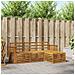 Set divani 4 pcs Naturale Legno di Acacia Massello - Foto miniatura 2