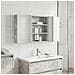 Set di Armadi da Bagno con lo scaffale 3 pcs 100 x 10,5 x 50 cm - Foto miniatura 4