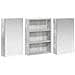 Set di Armadi da Bagno con lo scaffale 3 pcs 100 x 10,5 x 50 cm - Foto miniatura 5