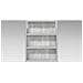 Set di Armadi da Bagno con lo scaffale 3 pcs 100 x 10,5 x 50 cm - Foto miniatura 6