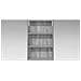 Set di Armadi da Bagno con porta 3 pcs 120 x 10,5 x 60,5 cm - Foto miniatura 6