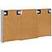Set di Armadi da Bagno con porta 3 pcs 120 x 10,5 x 60,5 cm - Foto miniatura 9