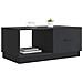 Tavolino da salotto Nero 90 x 50 x 37 cm Legno ingegnerizzato - Foto miniatura 2