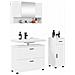 Set di mobili per il bagno con cassetto 3 pcs Bianco Lucido - Foto miniatura 3
