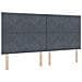 Letto box spring con materasso Grigio Scuro 200 x 200 cm - Foto miniatura 4