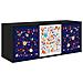 Mobile TV da Parete MAINZ 102 x 33 x 40 cm Rovere Nero - Foto miniatura 1
