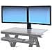 Supporto da Tavolo per Due Tv a Schermo Piatto da 24.5" max 12.7Kg Nero  - Foto miniatura 1