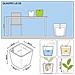 Fioriera QUADRO LS 28 ALL-IN-ONE Carbone 16143 - Foto miniatura 7