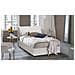 Letto contenitore Una piazza e mezza Veronica, Made in Italy, Letto con rivestimento in ecopelle, Apertura frontale, adatto per materasso cm 120x190, Bianco - Foto miniatura 3