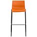 2 Sgabelli Alti HOOVER in Polipropilene - Set 2 Sgabelli Bar Design I Sedie Sgabello con Schienale I Sgabelli Ergonomici Arancione Nero - Foto miniatura 5