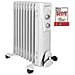 Ra 3736 9 Olio A Costine, Radiatore Mobile Fino A 2000 Watt, Calore Tramite Termostato A Regolazione Continua, Uso Flessibile Grazie Alle 4 Ruote Scorrevoli, Costruzione Slimline, Bianco W - Foto miniatura 1