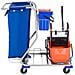 Carrello Pulizie Professionale Con 4 Secchi 18l / 6l Blu E Arancione - Foto miniatura 2