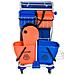 Carrello Pulizie Professionale Con 4 Secchi 18l / 6l Blu E Arancione - Foto miniatura 5