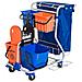 Carrello Pulizie Professionale Con 4 Secchi 18l / 6l Blu E Arancione - Foto miniatura 1