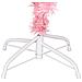 Albero di Natale Artificiale Sottile con Base Rosa 150 cm PVC - Foto miniatura 6