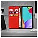 Custodia Samsung Galaxy A41pelle Portafoglio Funzione Stand - Rosso - Foto miniatura 2
