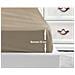 Drap Housse 100% Coton 180x200x25 Cm - Beige - Foto miniatura 1