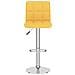 Sgabello Da Bar Giallo Senape In Tessuto - Foto miniatura 3