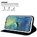 Custodia Compatibile Con Huawei Mate 20 In Classy Nero - Coperchio Protettiva Con Chiusura Magnetica, Funzione Stand E Tasca Per Le Carte - Foto miniatura 4