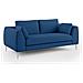 Plano Divano Lineare In Microfibra Tecnica T11 Blu - Foto miniatura 8