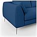 Plano Divano Lineare In Microfibra Tecnica T11 Blu - Foto miniatura 10