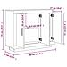 Credenza Bianca 92x35x75 cm in Legno Multistrato - Foto miniatura 12