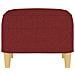 Poggiapiedi Rosso Vino 60x50x41 Cm In Tessuto - Foto miniatura 4