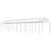 Gazebo Con Tetto Bianco 20,07x2,28x2,69 M In Polietilene - Foto miniatura 1