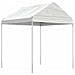 Gazebo Con Tetto Bianco 20,07x2,28x2,69 M In Polietilene - Foto miniatura 2