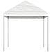 Gazebo Con Tetto Bianco 20,07x2,28x2,69 M In Polietilene - Foto miniatura 3